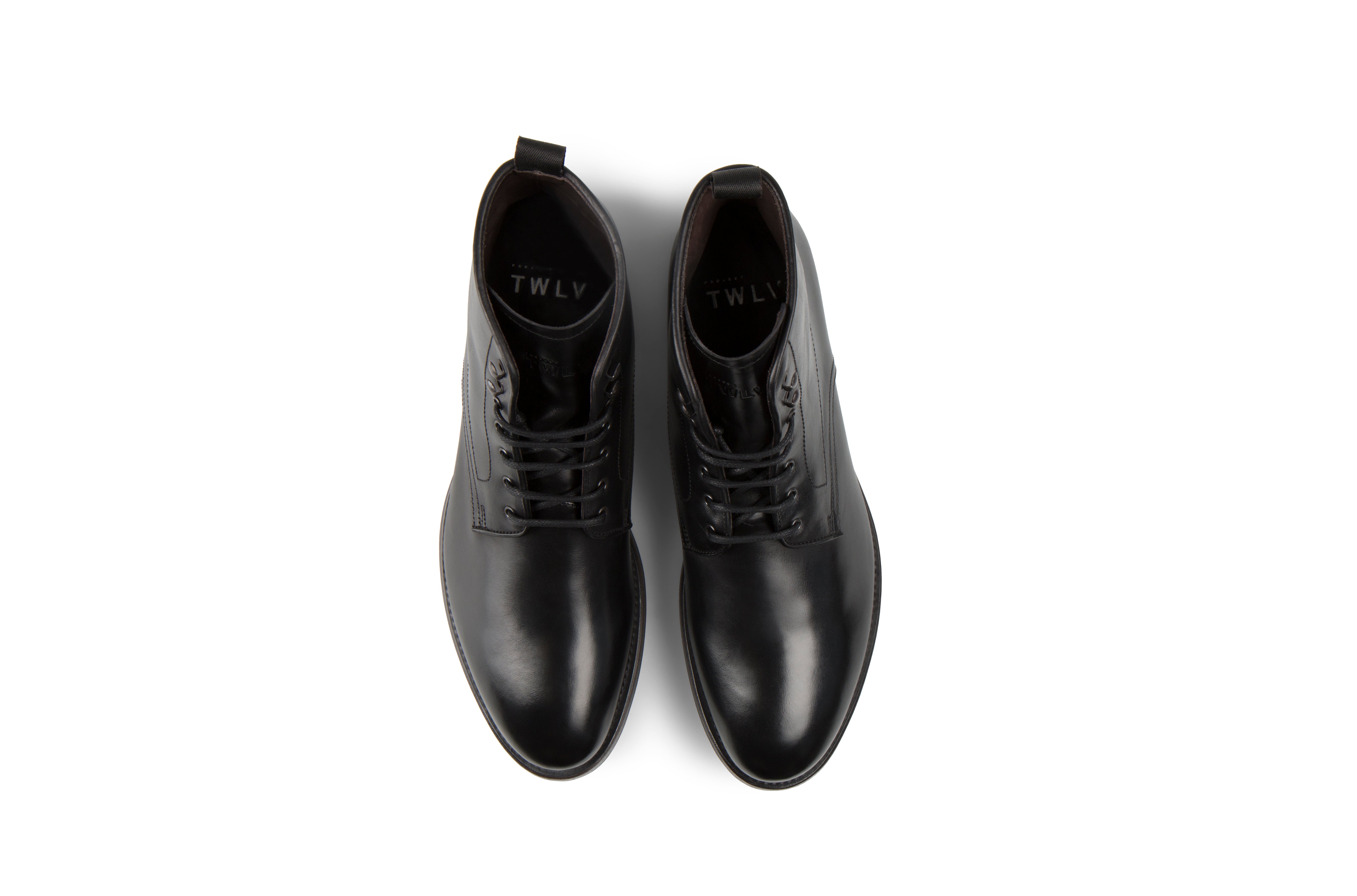Cult Black Cordovan Leather Balmoral Boots