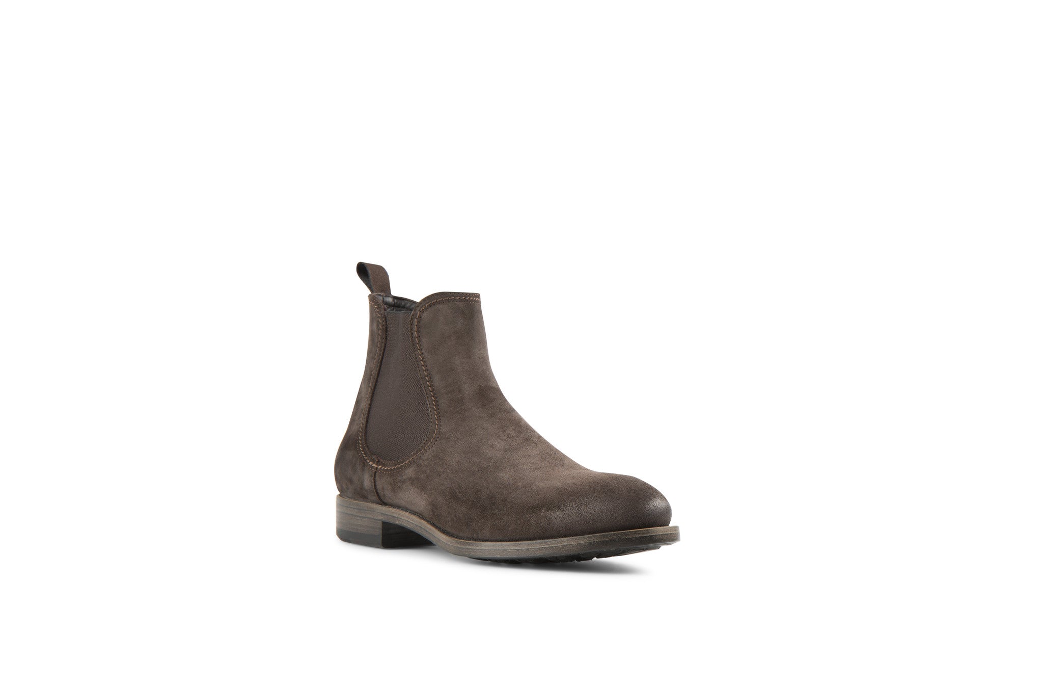 Hanoi Coffee Suede Leather Chelsea Boots