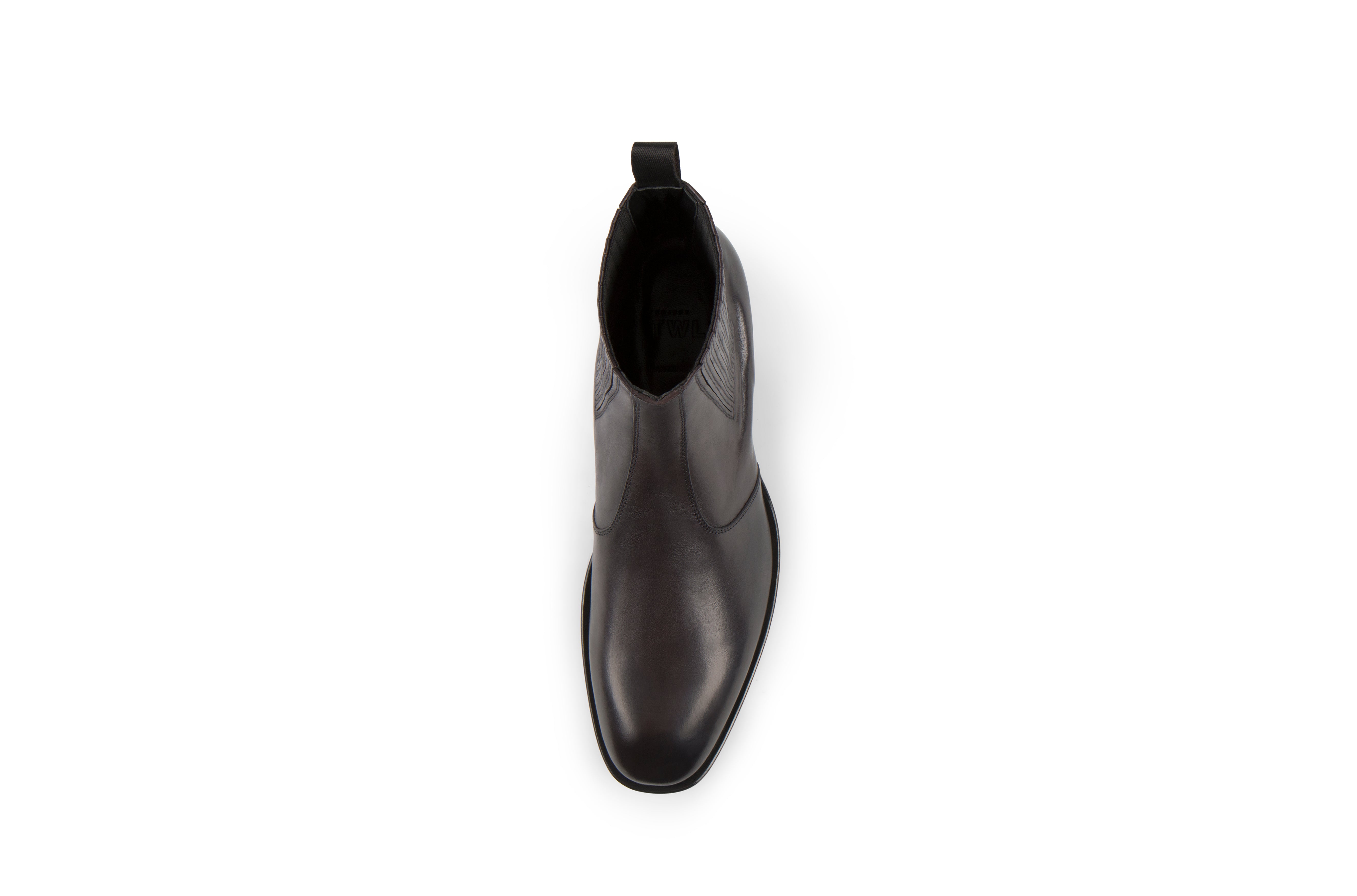 Jay Black Soft Cordovan Leather Chelsea Boots
