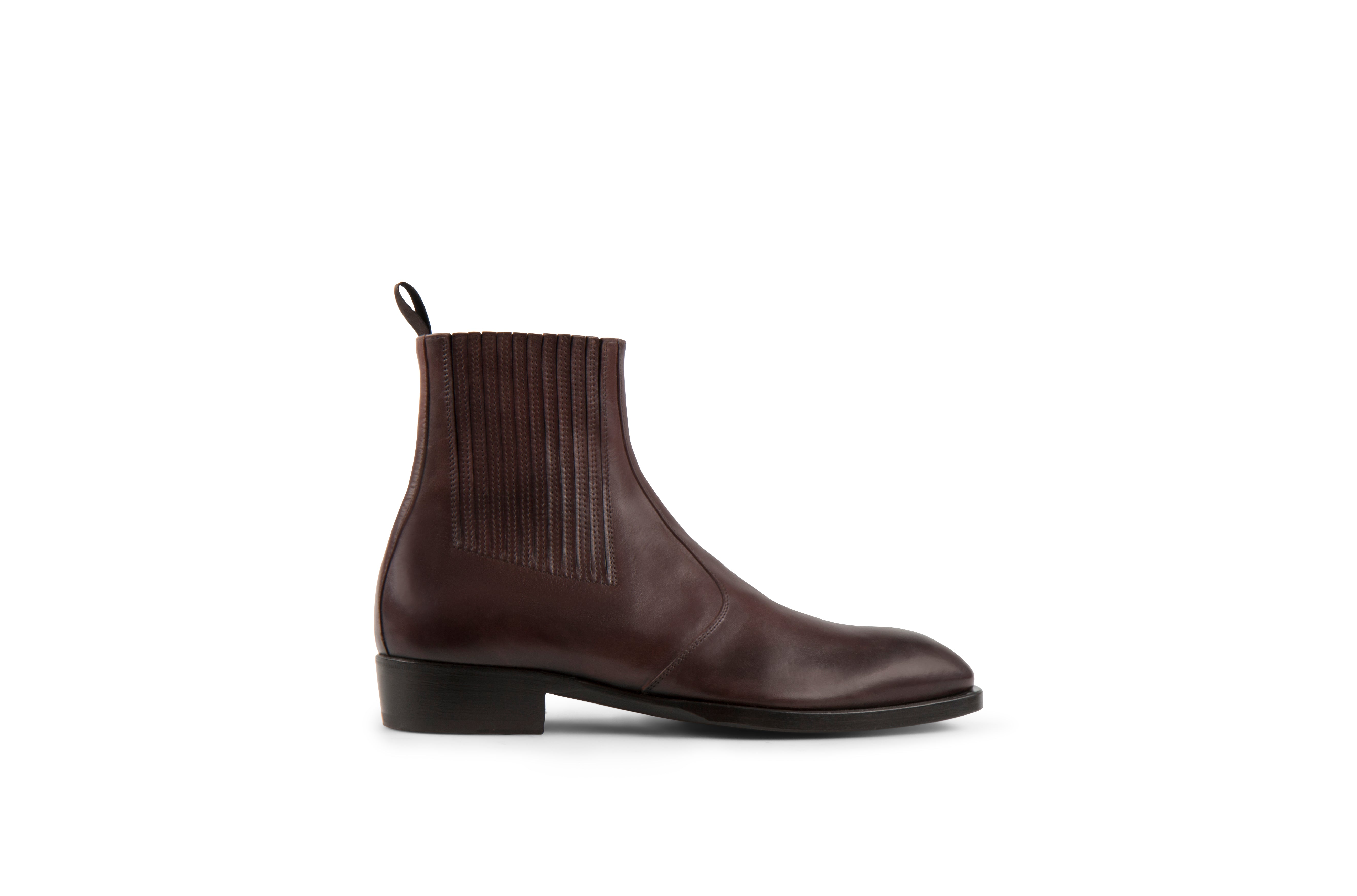 Jay Coffee Soft Cordovan Leather Chelsea Boots